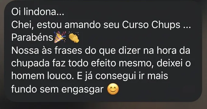 Depoimento real de aluna